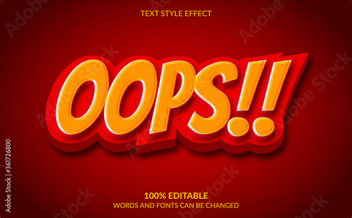 Editable Text Effect, Cartoon And Comic Text Style