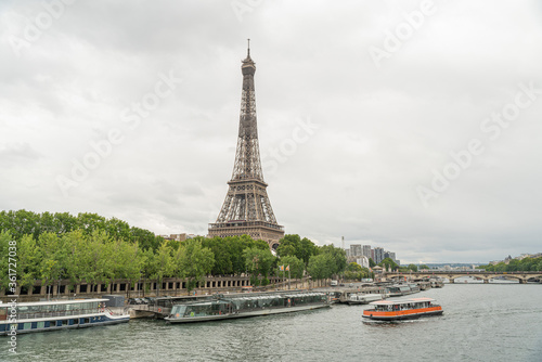 Paris Seine Eiffel tower France