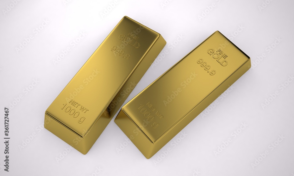 Bullion Sterling Gold, Pure Gold, Wealth, 3D Render Bullion Sterling Gold, Pure Gold, Wealth, 3D Render