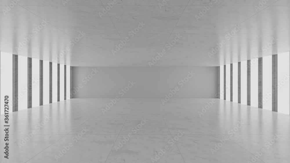 Empty gray concrete room Empty gray concrete room