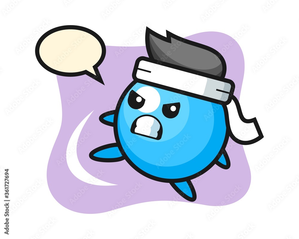 Gum ball cartoon doing a karate kick Gum ball cartoon doing a karate kick