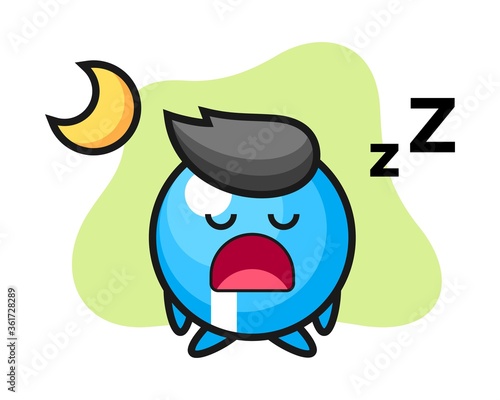 Gum ball cartoon sleeping at night