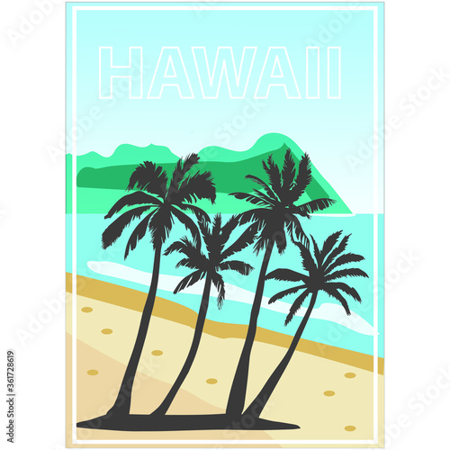 Aloha Hawaii t-shirt design. Vector illustration.
