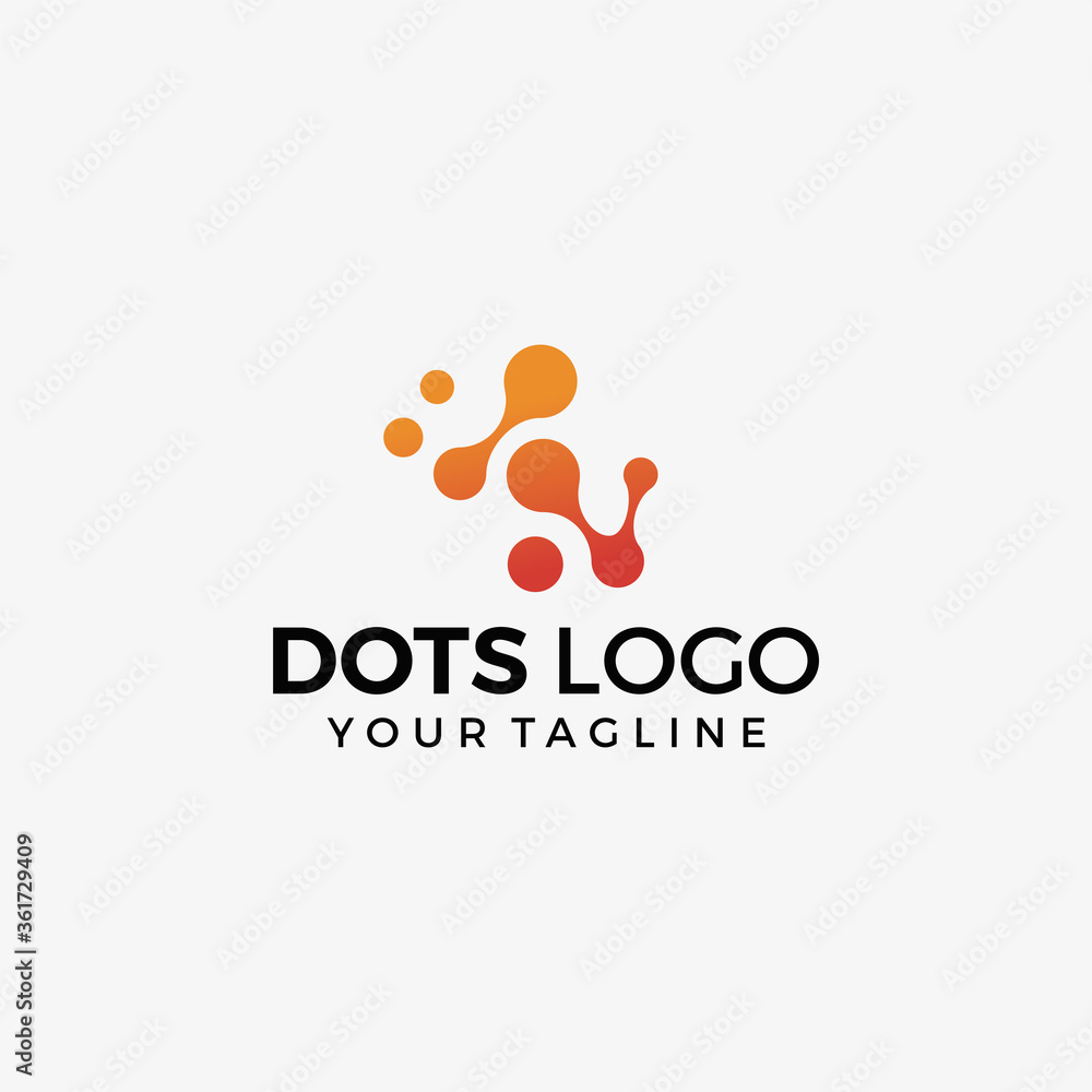 creative dot technology logo vector creative dot technology logo vector