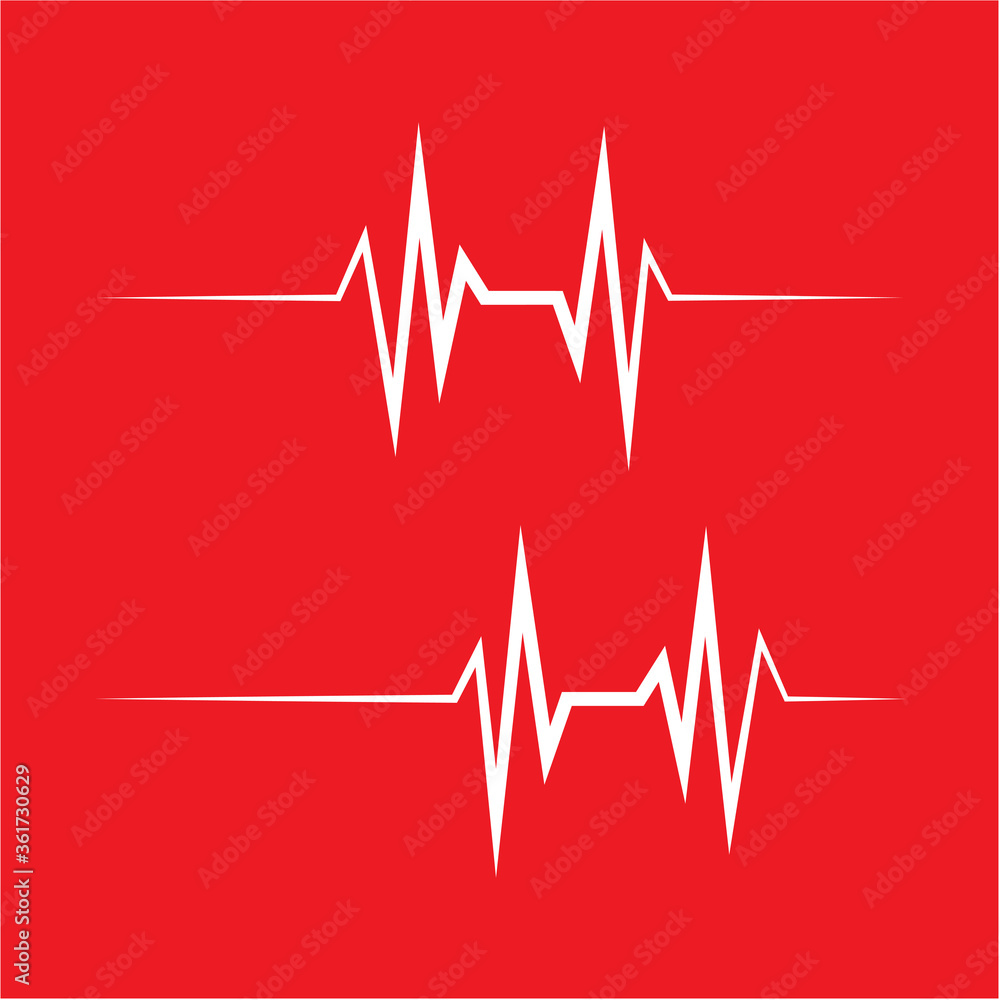 Art design health medical heartbeat pulse vector Art design health medical heartbeat pulse vector