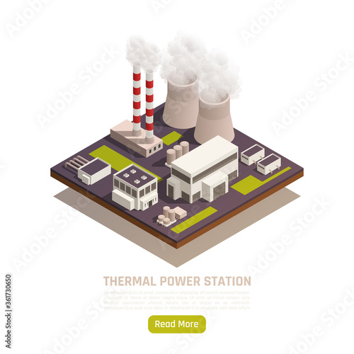 Natural Resources Isometric Composition 
