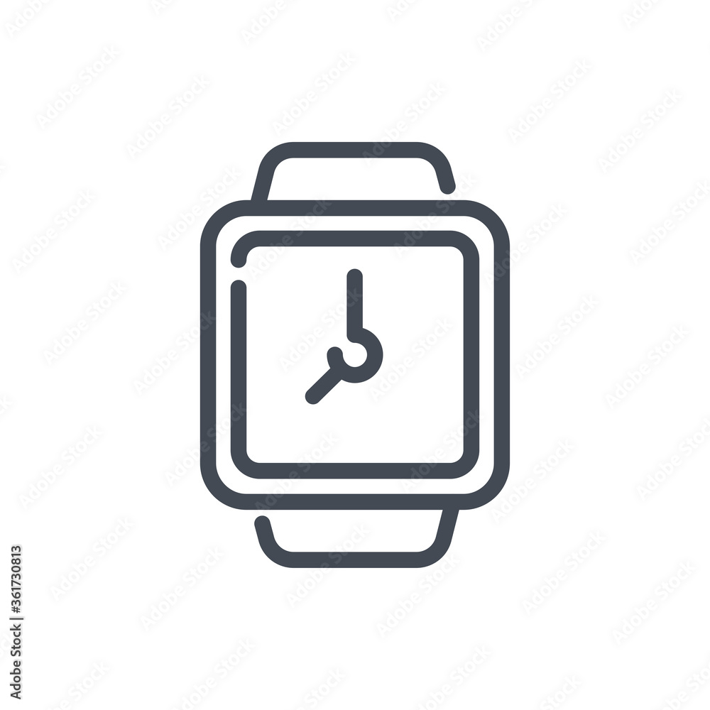 Smart Watch line icon. Wrist Watch vector outline sign. Smart Watch line icon. Wrist Watch vector outline sign.