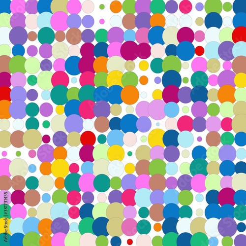 pattern with colorful circles