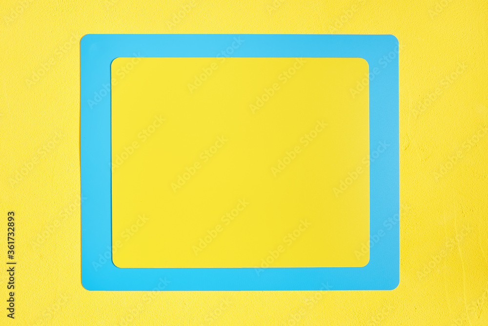 combined background yellow blue. mock up. copyspace combined background yellow blue. mock up. copyspace