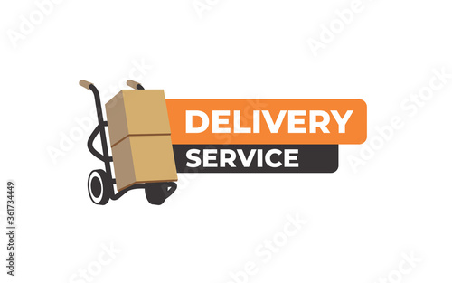 Illustration vector graphic of logistics delivery service