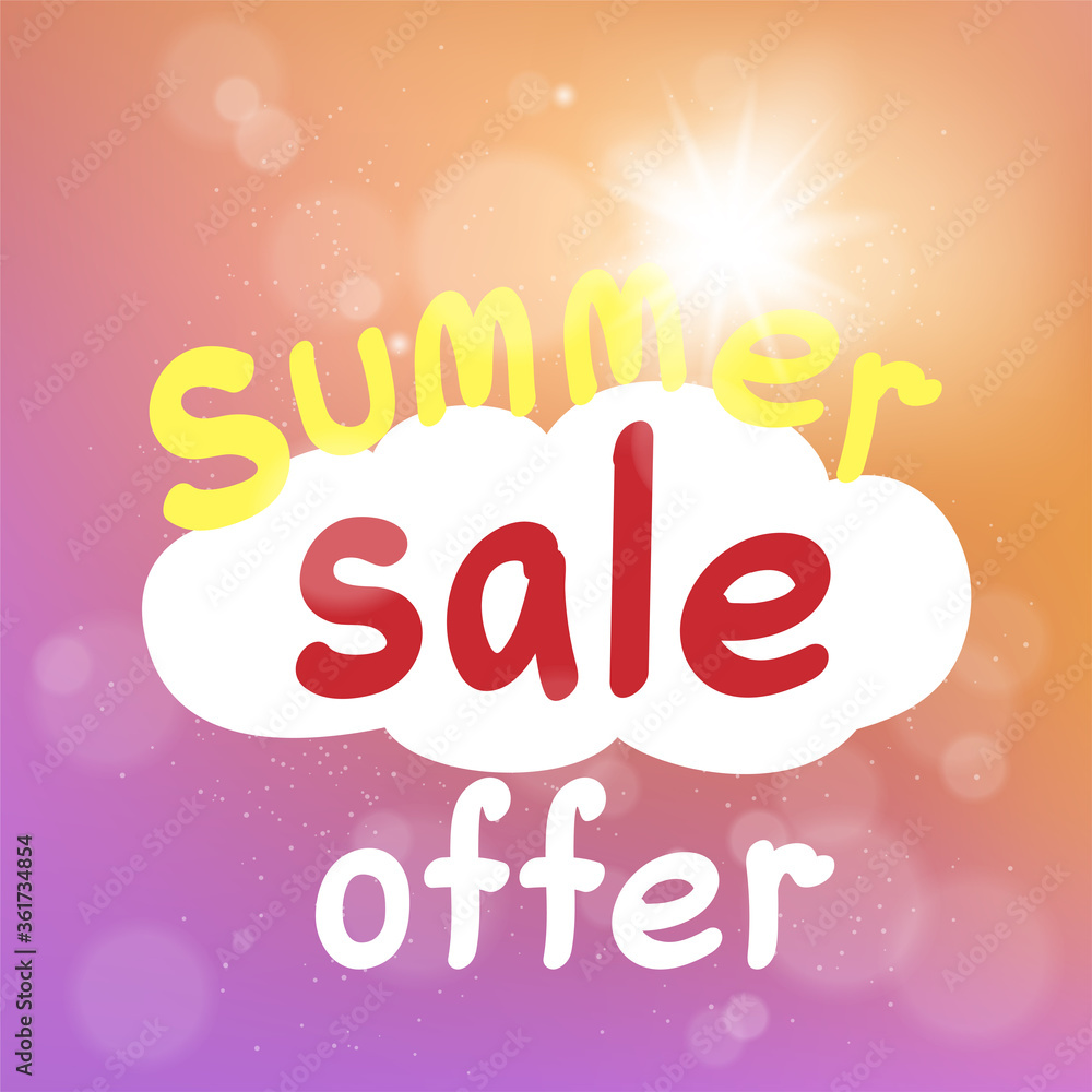 summer sale offer discount template