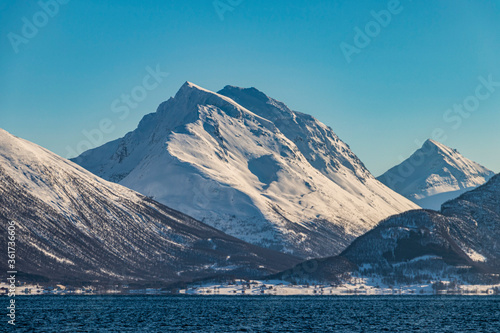 Mountain above the fjord