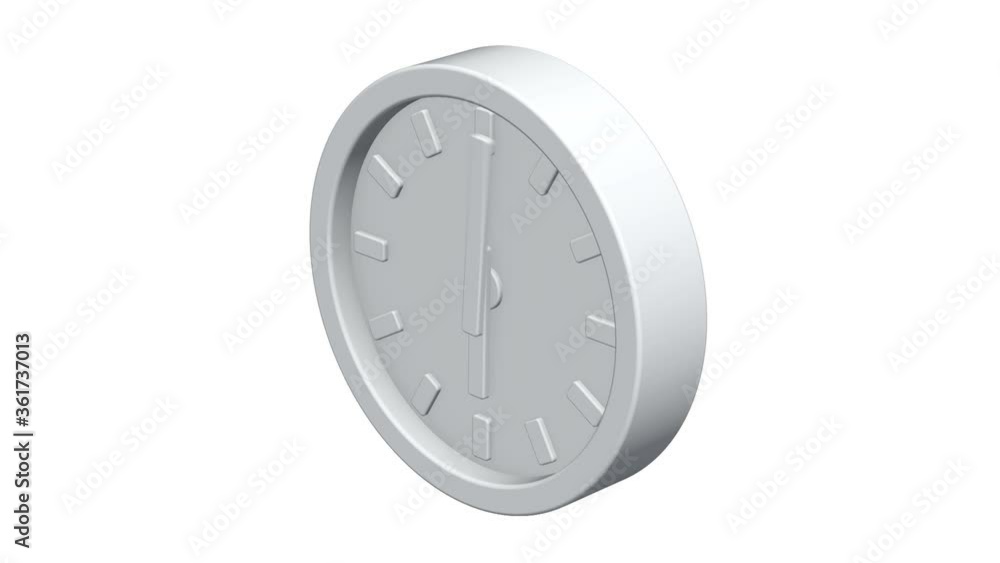 Clock isometric 3d model furniture. Element of home interior for web design, mobile app, infographic. Video available in 4K FullHD and HD render footage. Clock isometric 3d model furniture. Element of home interior for web design, mobile app, infographic. Video available in 4K FullHD and HD render footage.