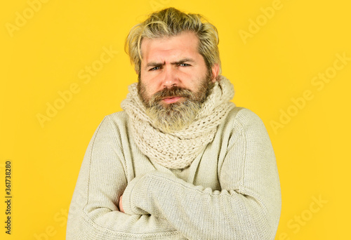 Valokuva man with cold feel fever