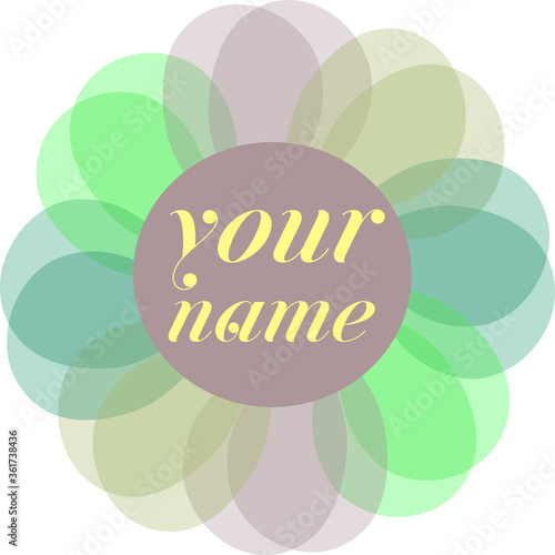fresh colorful flower logo symbol 