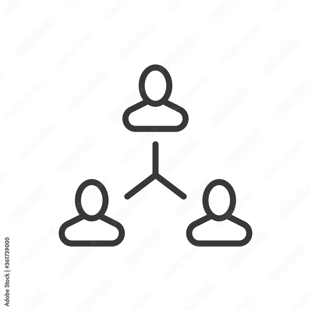 Business structure icon. Vector Illustration Business structure icon. Vector Illustration