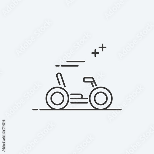 Quadracycle icon. Vector Illustration