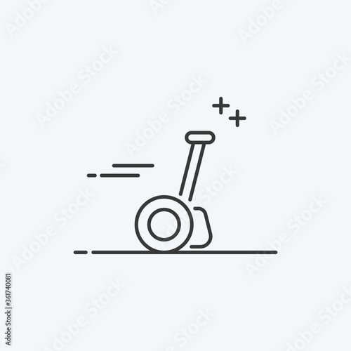 Segway icon. Self-balancing transport symbol modern, simple, vector, icon for website design, mobile app, ui. Vector Illustration