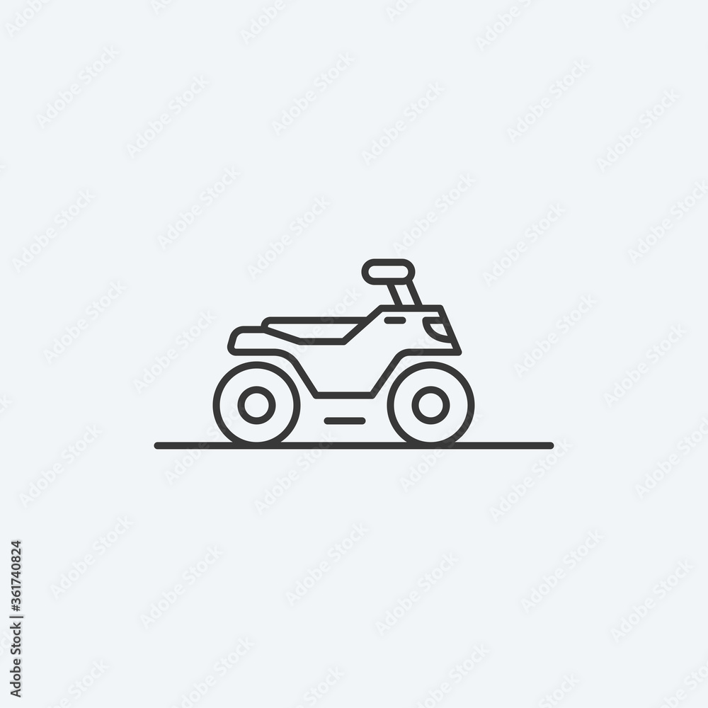 Quad bike icon. ATV symbol modern, simple, vector, icon for website design, mobile app, ui. Vector Illustration 