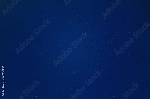 starry sky at night landscape background with stars in deep space galaxy panoramic wide overhead view. Natural color of dark universe with planets at dusk time. Astronomy cosmos environment wallpaper