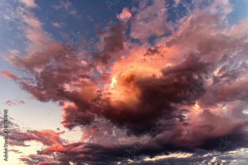 Clouds at sunset