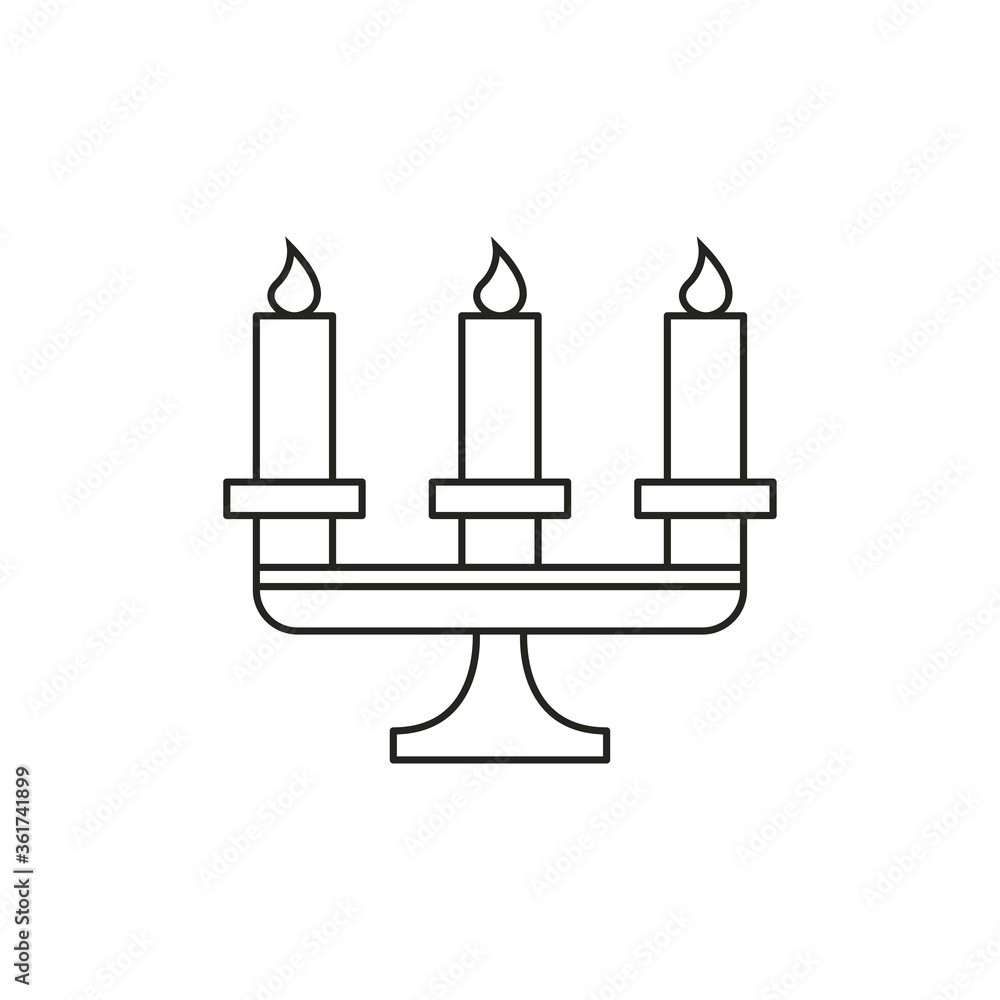Candle icon. Vector Illustration Candle icon. Vector Illustration