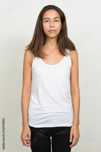 Portrait of beautiful multi ethnic woman looking at camera