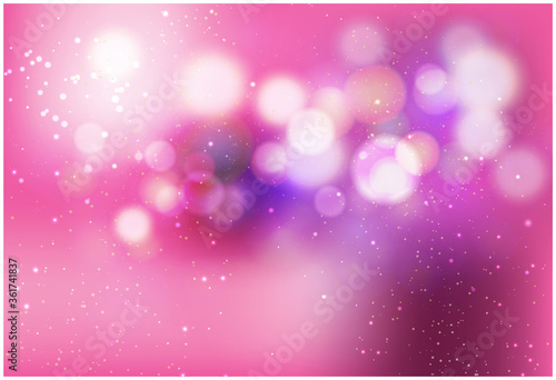 Abstract blurred soft focus bokeh of bright pink color background concept, copy space, Vector illustration