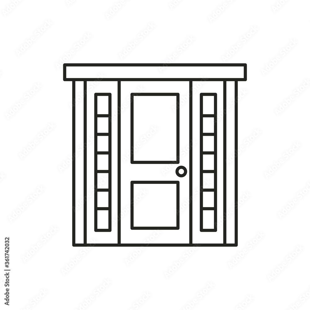 Front door icon. House door symbol modern, simple, vector, icon for website design, mobile app, ui. Vector Illustration