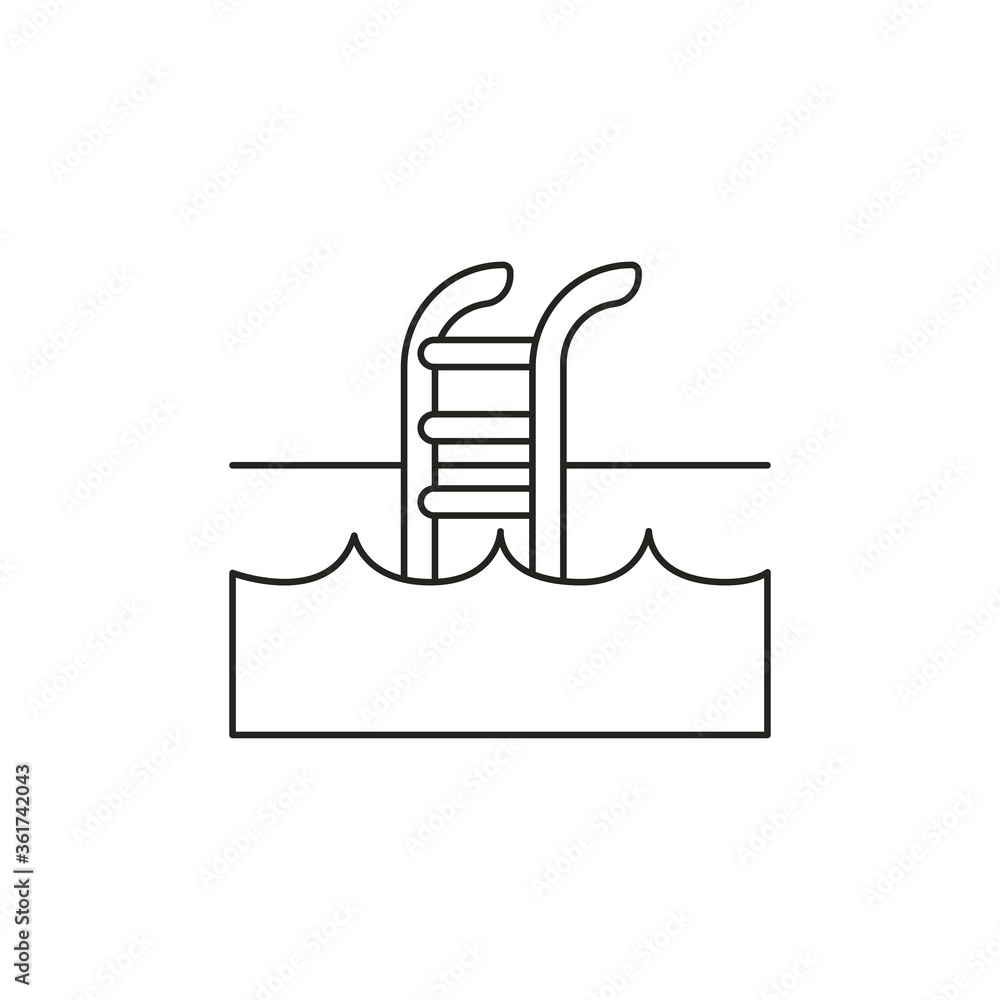 Swimming pool icon. Vector Illustration Swimming pool icon. Vector Illustration