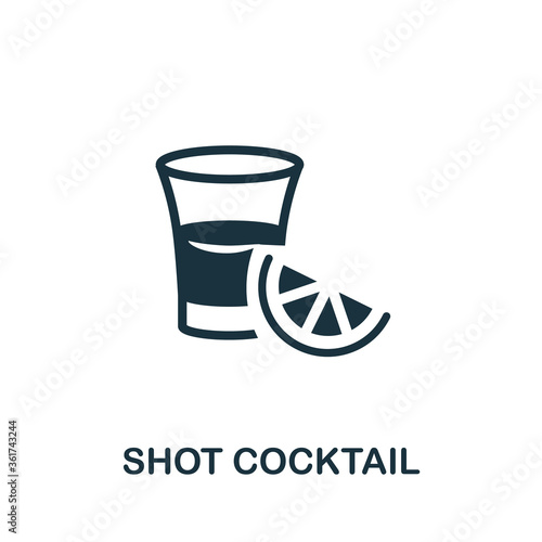 Shot Cocktail icon. Simple element from drinks collection. Creative Shot Cocktail icon for web design, templates, infographics and more