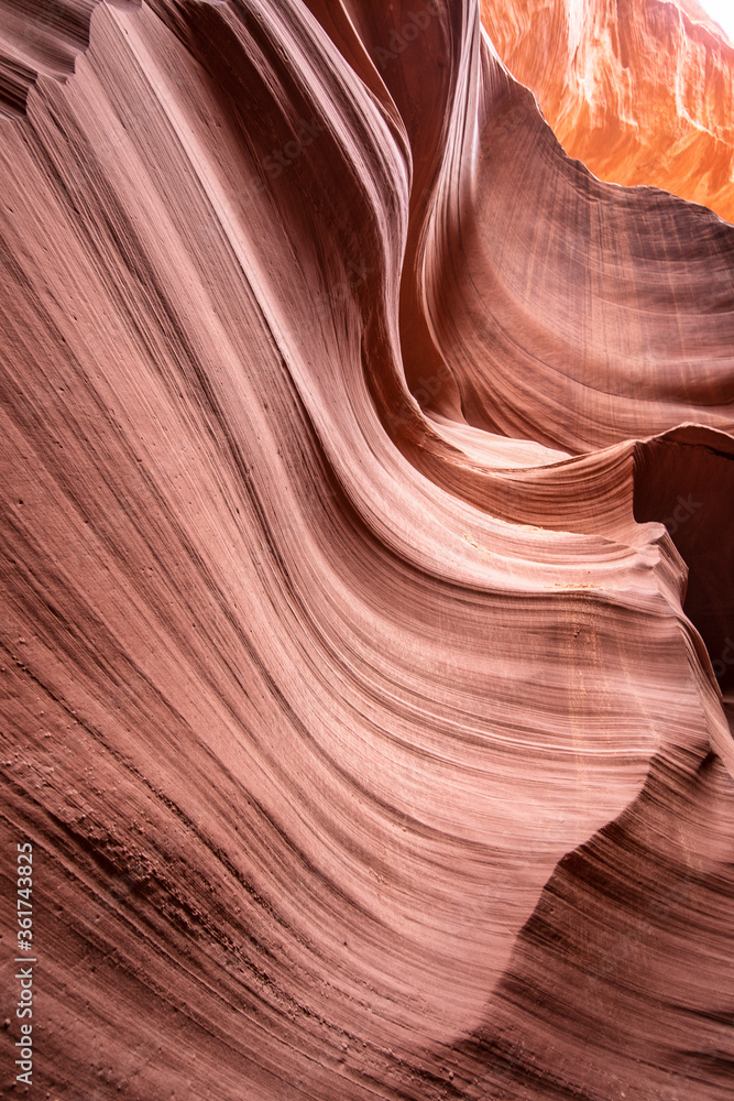 Interior de Antelope Canyon en Estados Unidos Interior de Antelope Canyon en Estados Unidos