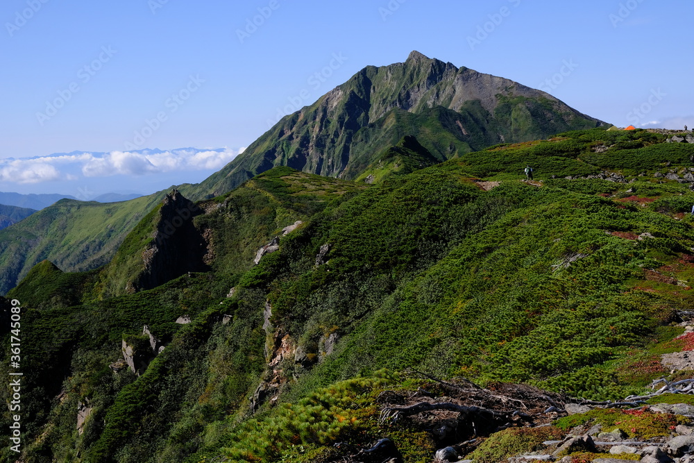 Naklejka premium ニペソツ山