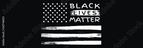 Black Lives Matter. sign American flag. Equality of races and skin colors.BIPOC,Black lives matter slogan hashtag isolated in ink background.stop racism america  banner  for web page.blm icon sign USA