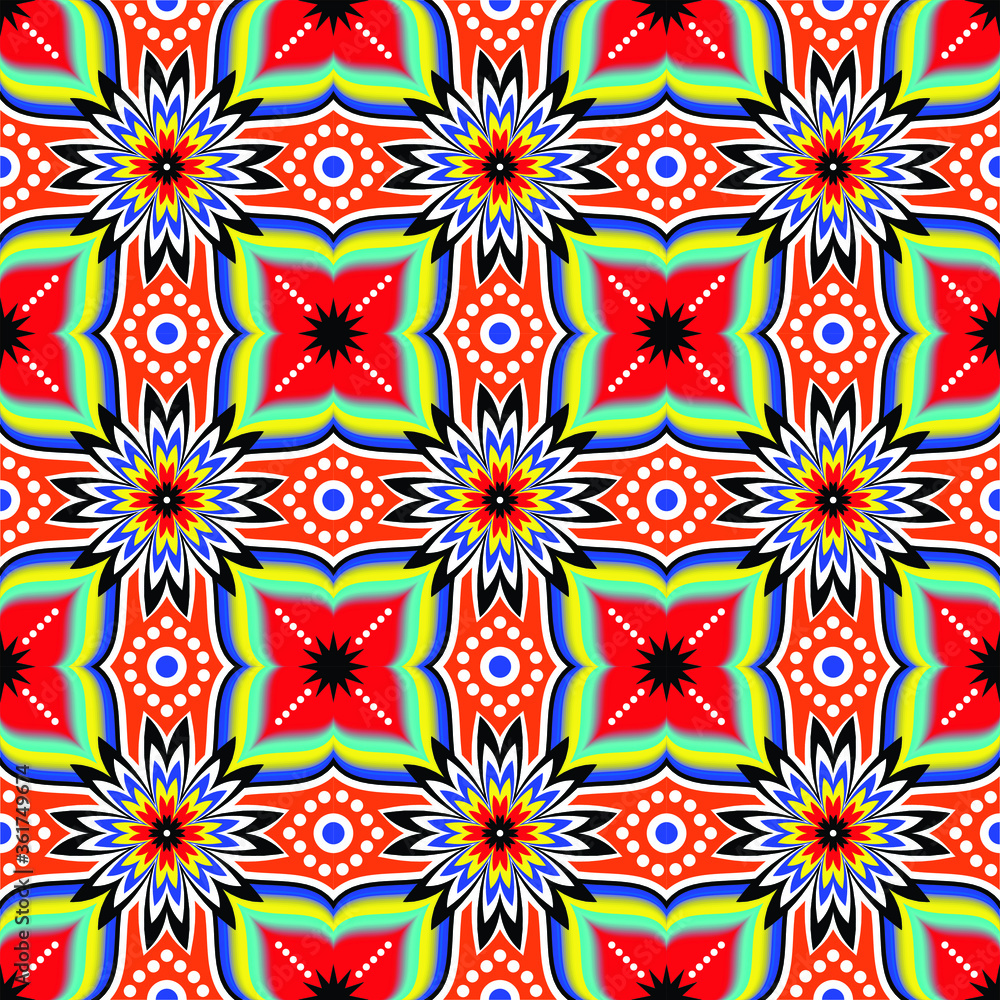 colorful vector abstract kaleidoscope pattern background design