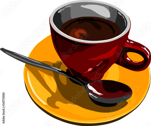 Cup of espresso coffee