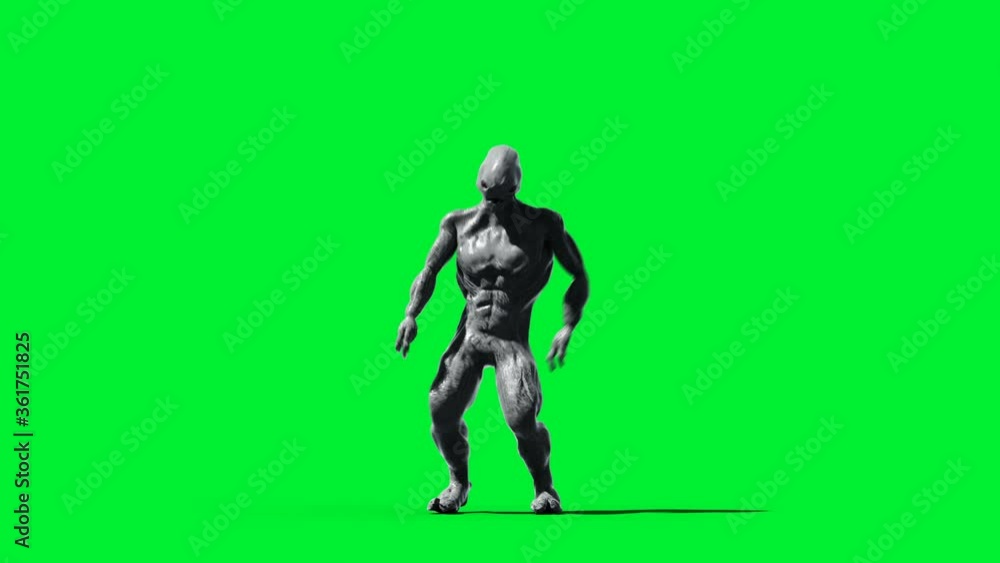 Scary monster animation. Phisical, motion, blur. Realistic 4k animation. Green screen Scary monster animation. Phisical, motion, blur. Realistic 4k animation. Green screen
