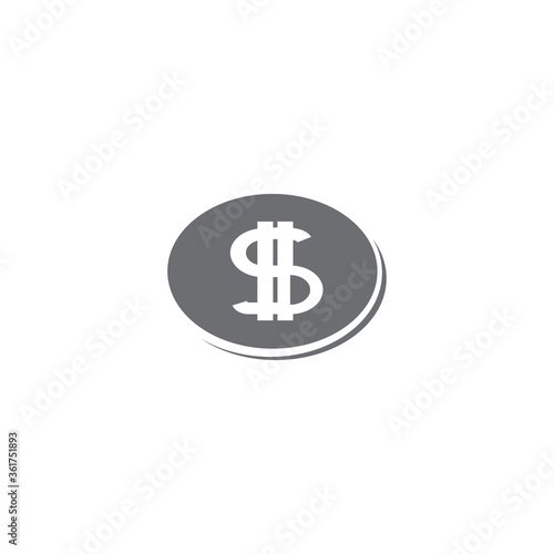 Dollar icon vector