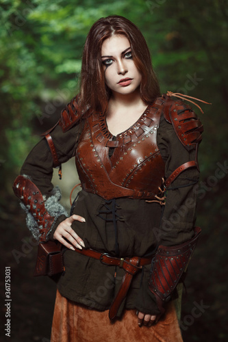Beautiful female warrior portrait