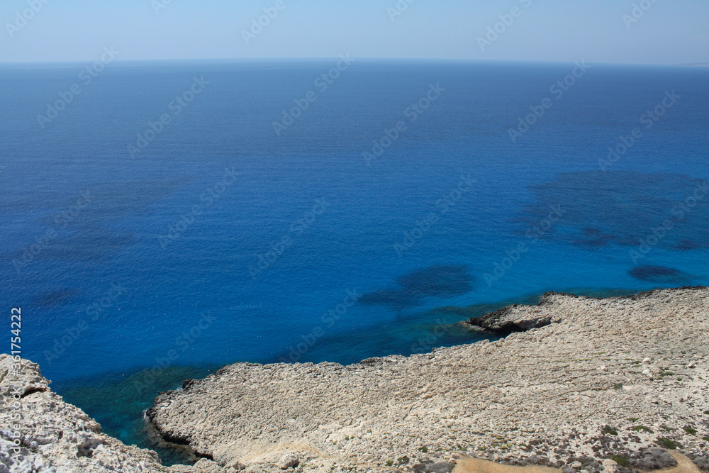 Cyprus. View of the Mediterranean Sea.