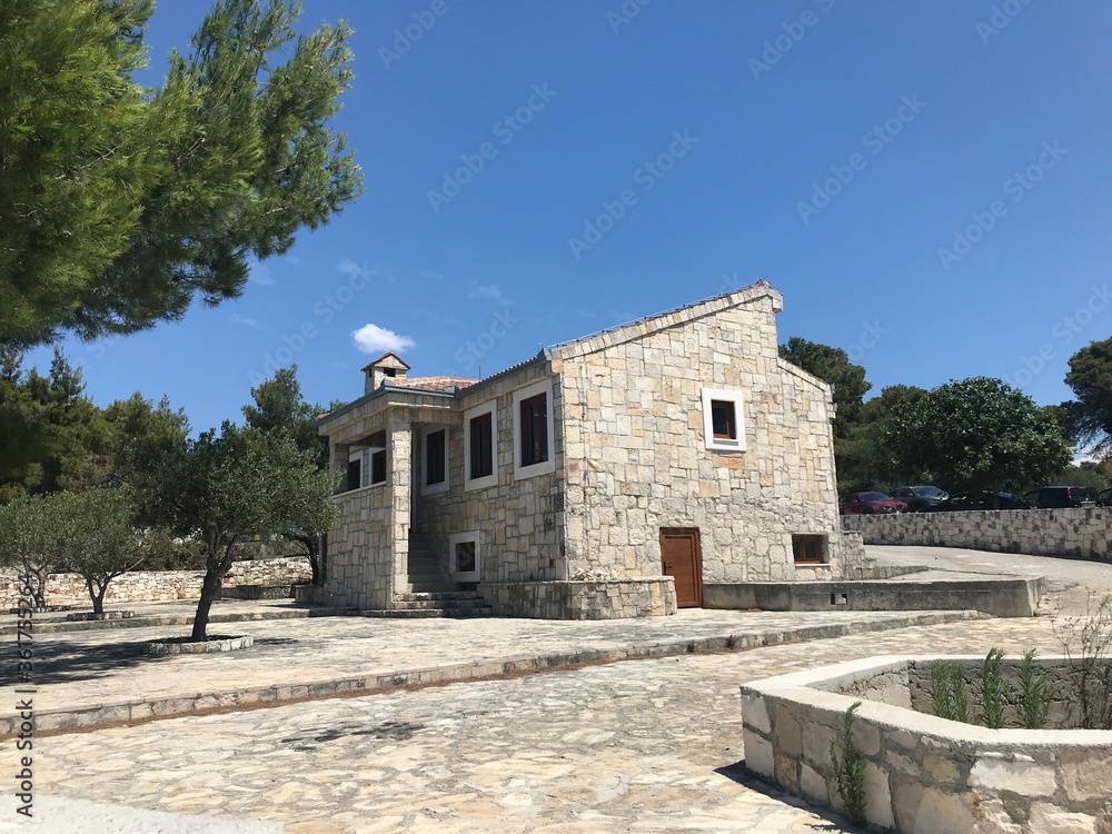 Old traditional dalmatian house on Ciovo island