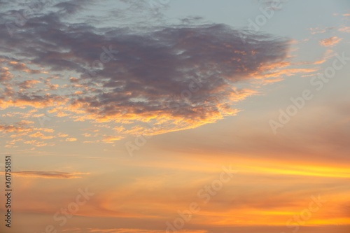beautiful sunset sky for background  Madagascar  Nosy Be