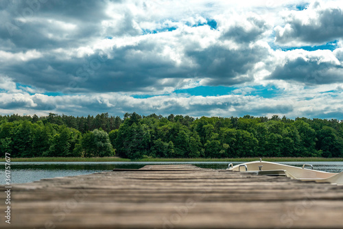 Landing stage at Wutzsee lake in Lindow photo