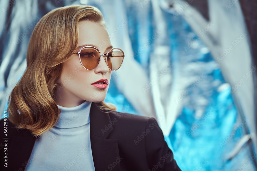 smart girl with sunglasses smart girl with sunglasses