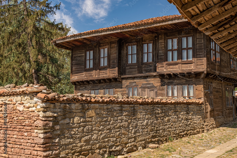 Traditional wooden house in Bulgarian village of Kotel Balkan Mountains Traditional wooden house in Bulgarian village of Kotel Balkan Mountains