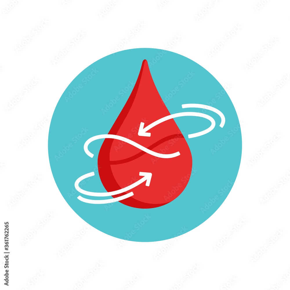 blood-coagulation-clotting-icon-blood-changes-from-liquid-to-gel