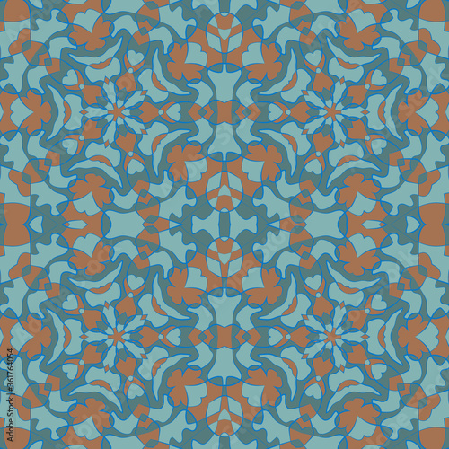 Turkish mosque seamless pattern graphic design.