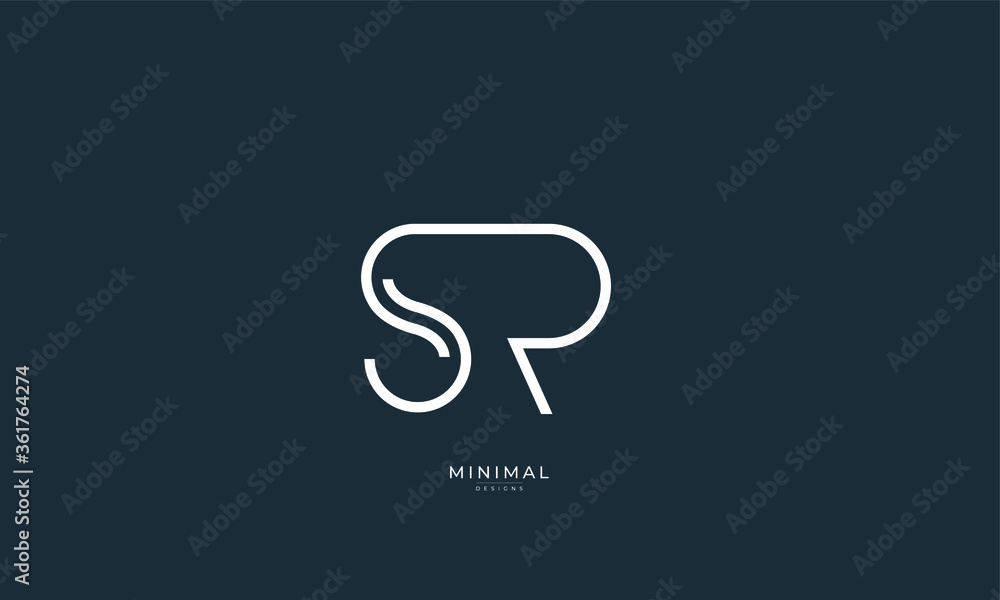 Alphabet letter icon logo SR Alphabet letter icon logo SR