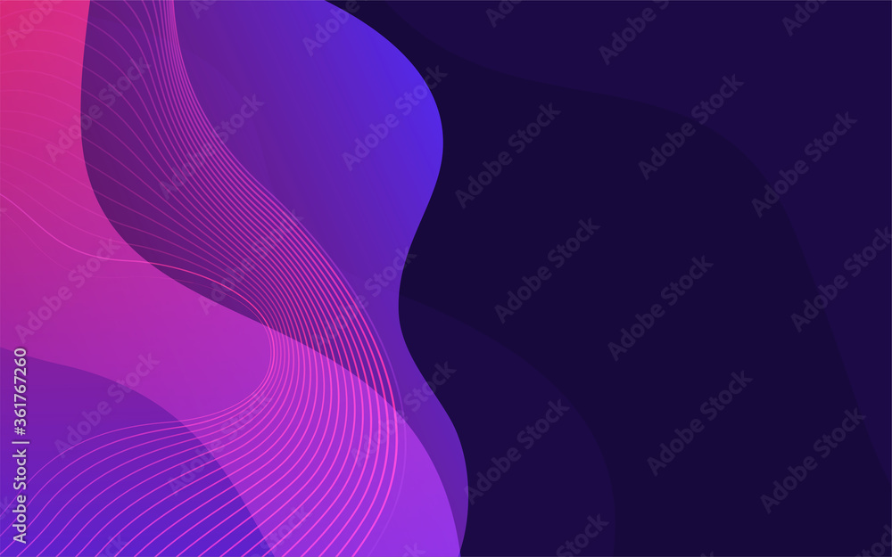 Fluid colorful dynamic background design with modern gradient color composition. Fluid colorful dynamic background design with modern gradient color composition.