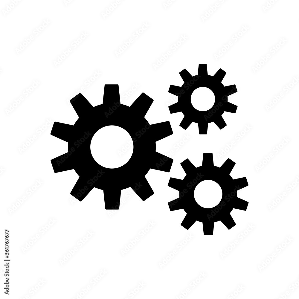 Gear Settings Icon Vector Illustration Gear Settings Icon Vector Illustration